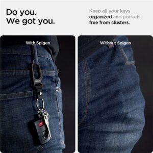 Spigen Carabiner With KeyRing 1 Pack, juodos spalvos - Image 2