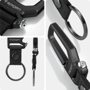 Spigen Carabiner With KeyRing 2 Pack, juodos spalvos - Image 2