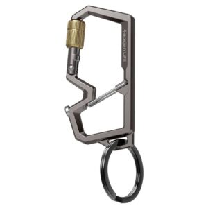 Spigen Carabiner With Key Ring 2nd Gen 1 Pack, gunmetal - Image 2