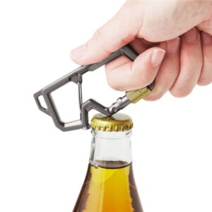 Spigen Carabiner With Key Ring 2nd Gen 1 Pack, gunmetal - Image 4