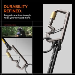 Spigen Carabiner With Key Ring 2nd Gen 1 Pack, gunmetal - Image 5