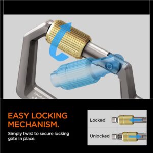 Spigen Carabiner With Key Ring 2nd Gen 1 Pack, gunmetal - Image 18