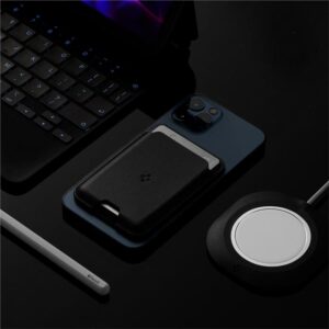 Spigen VALENTINUS MAGSAFE UNIVERSAL MAGNETIC CARD HOLDER juodos spalvos - Image 17