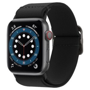 Spigen Fit Lite Apple Watch 4 / 5 / 6 / 7 / 8 / 9 / SE / Ultra (42 / 44 / 45 / 49 mm) išmanaus laikrodžio apyrankė juodos spalvos - Image 13