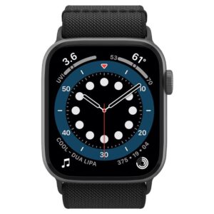 Spigen Fit Lite Apple Watch 4 / 5 / 6 / 7 / 8 / 9 / SE / Ultra (42 / 44 / 45 / 49 mm) išmanaus laikrodžio apyrankė juodos spalvos - Image 15