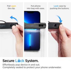 Spigen Aqua Shield A610, vandeniui atsparus dėklas, floating on water - skaidrus - Image 15