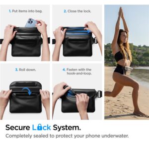Spigen Universal Waterproof Waist Bag juodos spalvos AMP04532 - Image 14