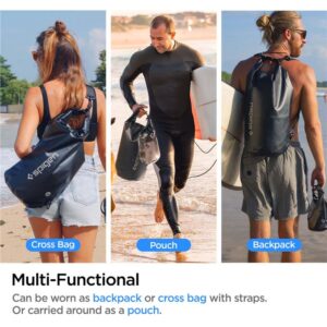 Spigen Aqua Shield WaterProof Dry Bag 20L + 2L A630, juodos spalvos - Image 20