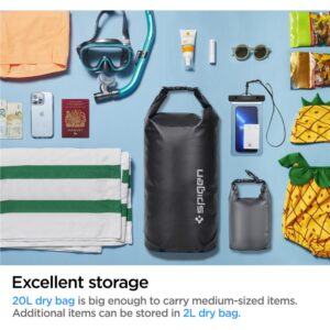 Spigen Aqua Shield WaterProof Dry Bag 20L + 2L A630, juodos spalvos - Image 12