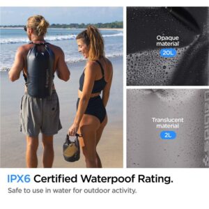 Spigen Aqua Shield WaterProof Dry Bag 20L + 2L A630, juodos spalvos - Image 13