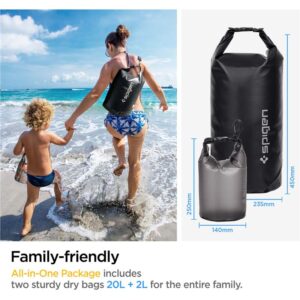 Spigen Aqua Shield WaterProof Dry Bag 20L + 2L A630, juodos spalvos - Image 19