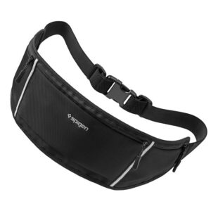 Spigen A710 Dynamic Shield Waist Bag - Sports Waist Bag / Belt Bag for Smartphone up to 6.9 (juodos spalvos) - Image 9