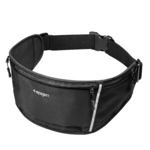 Spigen A710 Dynamic Shield Waist Bag - Sports Waist Bag / Belt Bag for Smartphone up to 6.9 (juodos spalvos) - Image 10