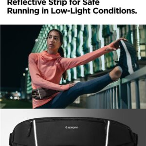 Spigen A710 Dynamic Shield Waist Bag - Sports Waist Bag / Belt Bag for Smartphone up to 6.9 (juodos spalvos) - Image 14
