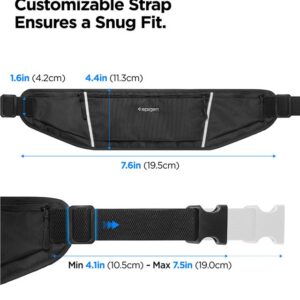 Spigen A710 Dynamic Shield Waist Bag - Sports Waist Bag / Belt Bag for Smartphone up to 6.9 (juodos spalvos) - Image 16