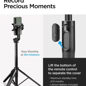 Asmenukių lazda štatyvas Bluetooth Spigen S560W juodos spalvos - Image 9