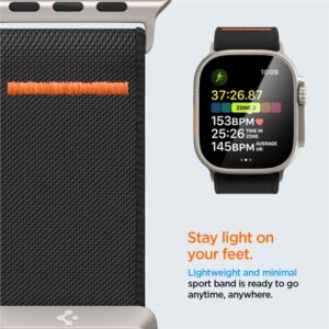 Spigen Fit Lite Ultra Apple Watch 4 / 5 / 6 / 7 / 8 / 9 / SE / Ultra (42 / 44 / 45 / 49 mm) juodos spalvos - Image 14