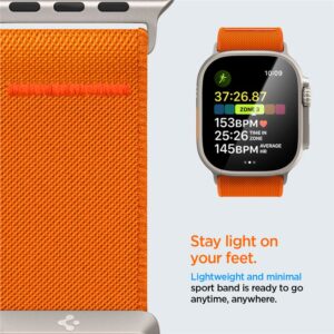 Spigen Fit Lite Ultra Apple Watch 4 / 5 / 6 / 7 / 8 / SE / Ultra (42 / 44 / 45 / 49 mm) oranžinės spalvos - Image 13