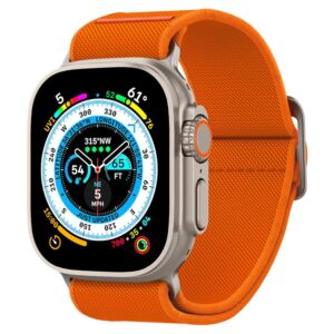 Spigen Fit Lite Ultra Apple Watch 4 / 5 / 6 / 7 / 8 / SE / Ultra (42 / 44 / 45 / 49 mm) oranžinės spalvos - Image 10