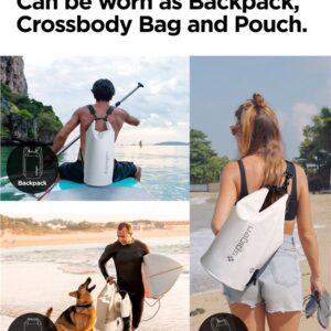 Spigen Aqua Shield WaterProof Dry Bag 20L + 2L A630, snow baltos spalvos - Image 8