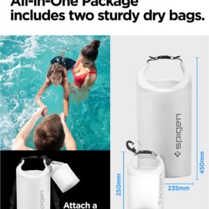 Spigen Aqua Shield WaterProof Dry Bag 20L + 2L A630, snow baltos spalvos - Image 2