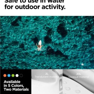 Spigen Aqua Shield WaterProof Dry Bag 20L + 2L A630, snow baltos spalvos - Image 11