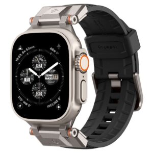 Spigen Durapro Armor apyrankė skirta Apple Watch 4/5/6/7/8/9/SE/ Ultra (42/44/45/49 mm) - juodos spalvos - Image 10
