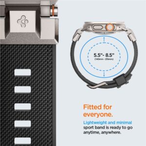 Spigen Durapro Armor apyrankė skirta Apple Watch 4/5/6/7/8/9/SE/ Ultra (42/44/45/49 mm) - juodos spalvos - Image 15