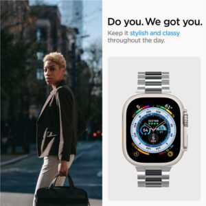 Spigen Modern Fit 316L apyrankė, sidabro spalvos - Apple Watch 49mm/46mm/45mm/44mm/42mm - Image 15