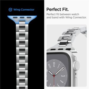 Spigen Modern Fit 316L apyrankė, sidabro spalvos - Apple Watch 42mm/41mm/40mm/38mm - Image 4