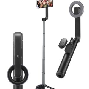 Spigen S570W MagSafe Bluetooth Selfie Stick Tripod - Smartphone stand / selfie stick holder Black - Image 7