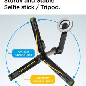 Spigen S570W MagSafe Bluetooth Selfie Stick Tripod - Smartphone stand / selfie stick holder Black - Image 13