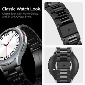 Spigen Modern Fit Band - Bracelet for Samsung Galaxy Watch 6 Classic 47 mm (Black) - Image 10