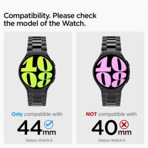 Spigen Modern Fit Band - Bracelet for Samsung Galaxy Watch 6 44 mm (Black) - Image 8