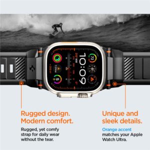 Spigen Rugged Ultra apyrankė, matinės juodos spalvos - Apple Watch 49mm/46mm/45mm/44mm/42mm - Image 2