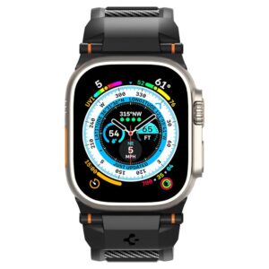 Spigen Rugged Ultra apyrankė, matinės juodos spalvos - Apple Watch 49mm/46mm/45mm/44mm/42mm - Image 16