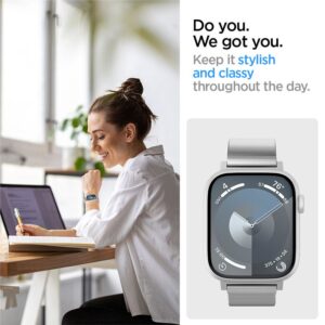 Spigen Sleek Link, sidabro spalvos - Apple Watch 49mm/46mm/45mm/44mm/42mm - Image 12