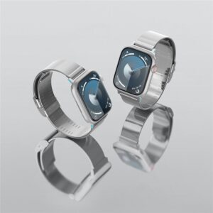 Spigen Sleek Link, sidabro spalvos - Apple Watch 49mm/46mm/45mm/44mm/42mm - Image 6