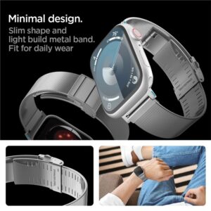 Spigen Sleek Link. sidabro spalvos - Apple Watch 42mm/41mm/40mm/38mm - Image 17
