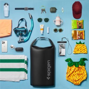 Spigen Aqua Shield WaterProof Bag A631 (30L), juodos spalvos - Image 12