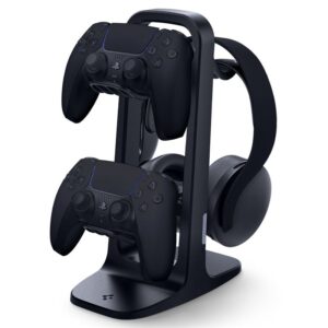 Spigen Universal Game Controller & Headset Stand, juodos spalvos