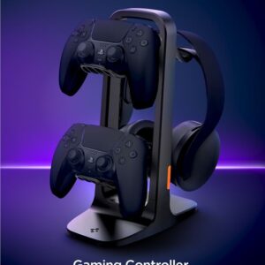 Spigen Universal Game Controller & Headset Stand, juodos spalvos - Image 15