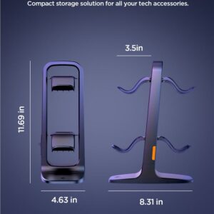 Spigen Universal Game Controller & Headset Stand, juodos spalvos - Image 10