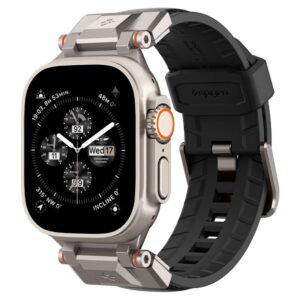 Spigen DuraPro Armor PU - Strap for Apple Watch 42/44/45/49 mm (Black) - Image 7