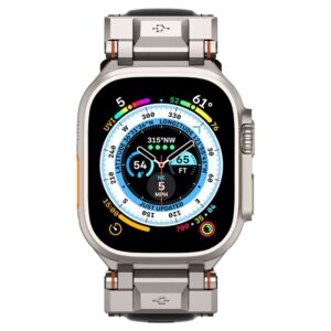 Spigen DuraPro Armor PU - Strap for Apple Watch 42/44/45/49 mm (Black) - Image 15