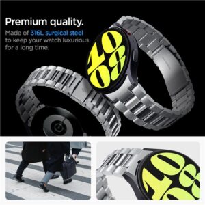 Spigen Modern Fit 316L, sidabro spalvos - Samsung Galaxy Watch7 44/40mm - Image 17