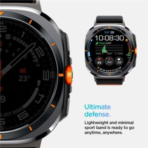 Apyrankė Samsung Galaxy Watch Ultra (47mm) Spigen Fit Lite juodos spalvos - Image 11