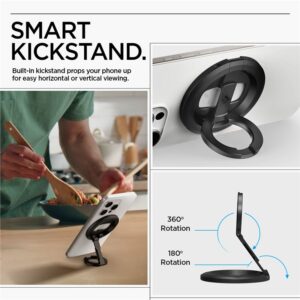 Spigen O-Mag Magnetic Phone Holder with Adjustable Stand, juodos spalvos - Image 4