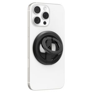 Spigen O-Mag Magnetic Phone Holder with Adjustable Stand, juodos spalvos - Image 7