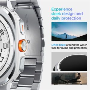 Spigen Modern Fit Band - Bracelet for Samsung Galaxy Watch Ultra 47 mm (Silver) - Image 14